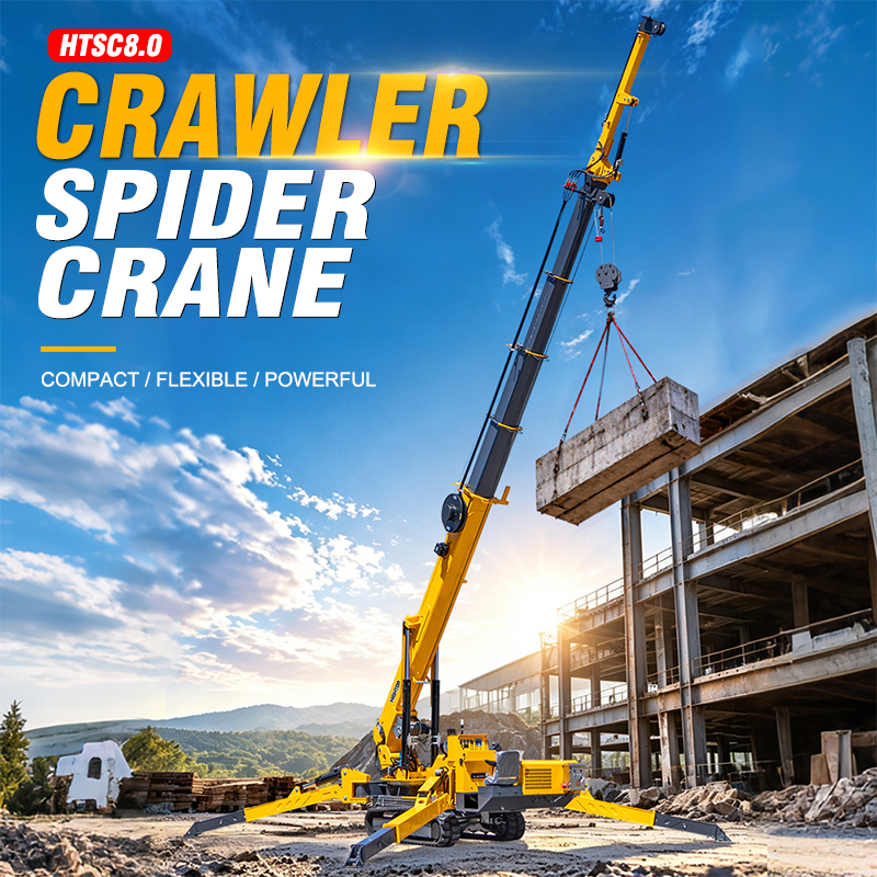 spider crane 8 ton for heavy liftingperformance