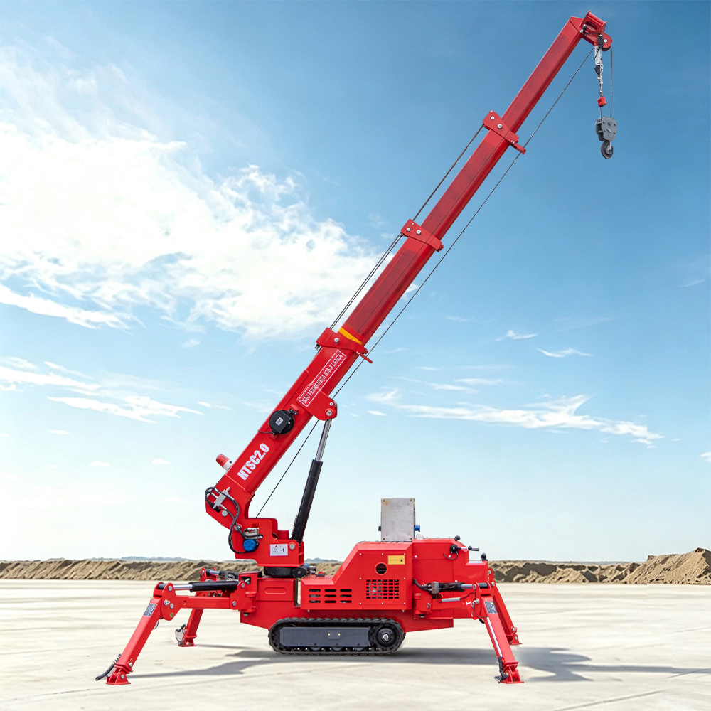 2 Ton Spider Crane with Compact Crawler Design hightop